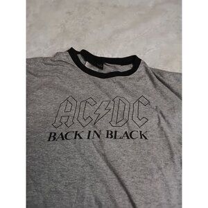 Vintage 2005 Anthill Trading AC/DC Back In Black Band Tshirt Men's Size XXL